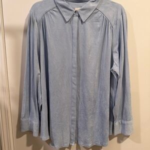 Chico's Soft Blue Collared Shirt